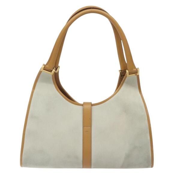 GUCCI Jackie Hand Bag Suede White Gold 002 002 - Picture 3 of 16